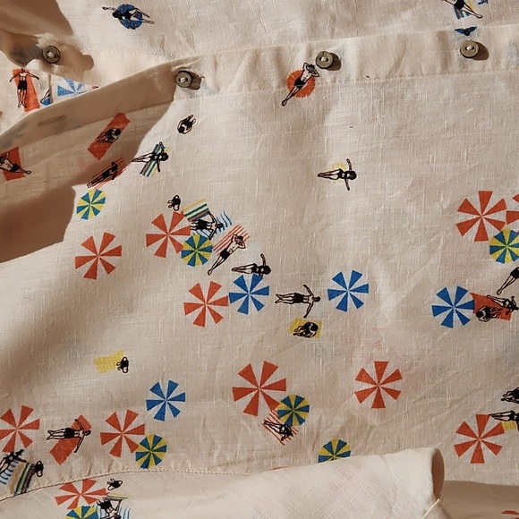 Cynthia Rowley 100% linen blouse - Picture 3 of 8